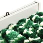 vidaXL Cortina mosquitera chenilla verde y blanco 90x220 cm vidaXL Cortina mosquitera chenilla verde y blanco 90x220 cm