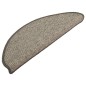 vidaXL Alfombrilla autoadhesiva escalera 15 uds gris y beige 65x21x4cm vidaXL Alfombrilla autoadhesiva escalera 15 uds gris y beige 65x21x4cm