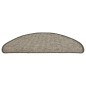 vidaXL Alfombrilla autoadhesiva escalera 15 uds gris y beige 65x21x4cm vidaXL Alfombrilla autoadhesiva escalera 15 uds gris y beige 65x21x4cm