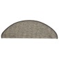 vidaXL Alfombrilla autoadhesiva escalera 15 uds gris y beige 65x21x4cm vidaXL Alfombrilla autoadhesiva escalera 15 uds gris y beige 65x21x4cm