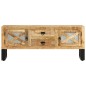 vidaXL Mueble para TV de madera maciza de mango rugosa 110x30x45 cm vidaXL Mueble para TV de madera maciza de mango rugosa 110x30x45 cm