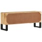 vidaXL Mueble para TV de madera maciza de mango rugosa 110x30x45 cm vidaXL Mueble para TV de madera maciza de mango rugosa 110x30x45 cm