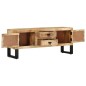 vidaXL Mueble para TV de madera maciza de mango rugosa 110x30x45 cm vidaXL Mueble para TV de madera maciza de mango rugosa 110x30x45 cm