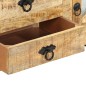 vidaXL Mueble para TV de madera maciza de mango rugosa 110x30x45 cm vidaXL Mueble para TV de madera maciza de mango rugosa 110x30x45 cm