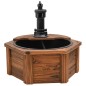 vidaXL Fuente de agua con bomba madera maciza de abeto 57x57x53 cm vidaXL Fuente de agua con bomba madera maciza de abeto 57x57x53 cm