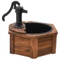 vidaXL Fuente de agua con bomba madera maciza de abeto 57x57x53 cm vidaXL Fuente de agua con bomba madera maciza de abeto 57x57x53 cm