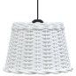 vidaXL Pantalla para lámpara de techo mimbre blanco Ø30x20 cm vidaXL Pantalla para lámpara de techo mimbre blanco Ø30x20 cm