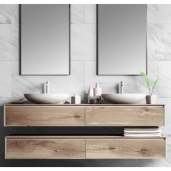 Grosfillex Baldosa de pared Gx Wall+ mármol 30x60 cm 11 uds