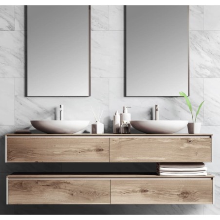 Grosfillex Baldosa de pared Gx Wall+ mármol 30x60 cm 11 uds