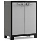 Keter Armario bajo de almacenaje Titan negro y gris 100 cm
