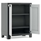 Keter Armario bajo de almacenaje Titan negro y gris 100 cm