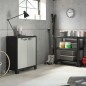 Keter Armario bajo de almacenaje Titan negro y gris 100 cm