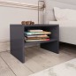 vidaXL Mesitas de noche 2 uds madera gris brillo 40x30x40 cm vidaXL Mesitas de noche 2 uds madera gris brillo 40x30x40 cm