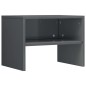 vidaXL Mesitas de noche 2 uds madera gris brillo 40x30x40 cm vidaXL Mesitas de noche 2 uds madera gris brillo 40x30x40 cm