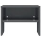 vidaXL Mesitas de noche 2 uds madera gris brillo 40x30x40 cm vidaXL Mesitas de noche 2 uds madera gris brillo 40x30x40 cm