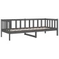 vidaXL Sofá cama madera maciza de pino gris 90x190 cm vidaXL Sofá cama madera maciza de pino gris 90x190 cm
