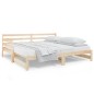vidaXL Sofá cama extraíble madera maciza de pino 2x(90x190) cm vidaXL Sofá cama extraíble madera maciza de pino 2x(90x190) cm
