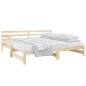 vidaXL Sofá cama extraíble madera maciza de pino 2x(90x190) cm vidaXL Sofá cama extraíble madera maciza de pino 2x(90x190) cm