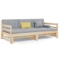 vidaXL Sofá cama extraíble madera maciza de pino 2x(90x190) cm vidaXL Sofá cama extraíble madera maciza de pino 2x(90x190) cm
