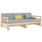 vidaXL Sofá cama extraíble madera maciza de pino 2x(90x190) cm vidaXL Sofá cama extraíble madera maciza de pino 2x(90x190) cm