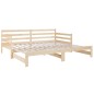 vidaXL Sofá cama extraíble madera maciza de pino 2x(90x190) cm vidaXL Sofá cama extraíble madera maciza de pino 2x(90x190) cm