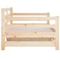 vidaXL Sofá cama extraíble madera maciza de pino 2x(90x190) cm vidaXL Sofá cama extraíble madera maciza de pino 2x(90x190) cm