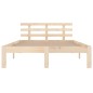 vidaXL Estructura de cama de madera maciza 140x190 cm