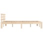 vidaXL Estructura de cama de madera maciza 140x190 cm