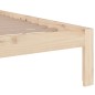 vidaXL Estructura de cama de madera maciza 140x190 cm