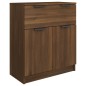 vidaXL Aparador de madera contrachapada roble marrón 60x30x70 cm vidaXL Aparador de madera contrachapada roble marrón 60x30x70 cm