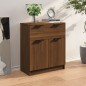vidaXL Aparador de madera contrachapada roble marrón 60x30x70 cm vidaXL Aparador de madera contrachapada roble marrón 60x30x70 cm