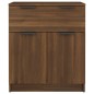 vidaXL Aparador de madera contrachapada roble marrón 60x30x70 cm vidaXL Aparador de madera contrachapada roble marrón 60x30x70 cm