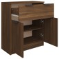 vidaXL Aparador de madera contrachapada roble marrón 60x30x70 cm vidaXL Aparador de madera contrachapada roble marrón 60x30x70 cm