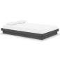 vidaXL Estructura de cama doble pequeña madera maciza gris 120x190 cm