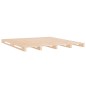 vidaXL Cama de palets madera maciza pino doble pequeña 120x190 cm