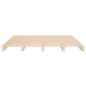 vidaXL Cama de palets madera maciza pino doble pequeña 120x190 cm