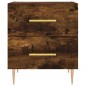 vidaXL Mesita noche 2 uds madera ingeniería roble ahumado 40x35x47,5cm vidaXL Mesita noche 2 uds madera ingeniería roble ahumado 40x35x47,5cm