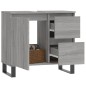 vidaXL Armario de baño madera contrachapada gris Sonoma 65x33x60 cm vidaXL Armario de baño madera contrachapada gris Sonoma 65x33x60 cm