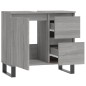 vidaXL Armario de baño madera contrachapada gris Sonoma 65x33x60 cm vidaXL Armario de baño madera contrachapada gris Sonoma 65x33x60 cm