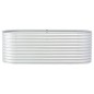 vidaXL Arriate de acero galvanizado plateado 240x80x81 cm vidaXL Arriate de acero galvanizado plateado 240x80x81 cm