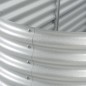 vidaXL Arriate de acero galvanizado plateado 240x80x81 cm vidaXL Arriate de acero galvanizado plateado 240x80x81 cm