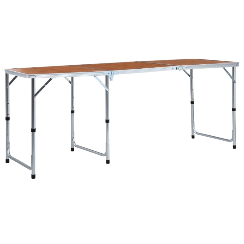 vidaXL Mesa de camping plegable de aluminio 180x60 cm vidaXL Mesa de camping plegable de aluminio 180x60 cm