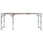 vidaXL Mesa de camping plegable de aluminio 180x60 cm vidaXL Mesa de camping plegable de aluminio 180x60 cm