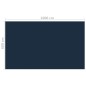 vidaXL Cubierta solar de piscina PE flotante negro y azul 1000x600cm vidaXL Cubierta solar de piscina PE flotante negro y azul 1000x600cm