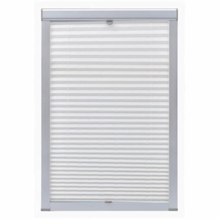 vidaXL Persiana plisada blanca F06 