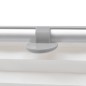 vidaXL Persiana plisada blanca F06 