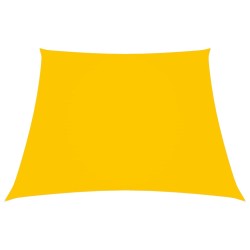 vidaXL Toldo de vela trapezoidal de tela oxford amarillo 3/5x4 m
