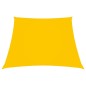 vidaXL Toldo de vela trapezoidal de tela oxford amarillo 3/5x4 m