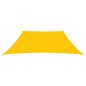 vidaXL Toldo de vela trapezoidal de tela oxford amarillo 3/5x4 m