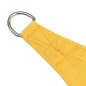 vidaXL Toldo de vela trapezoidal de tela oxford amarillo 3/5x4 m